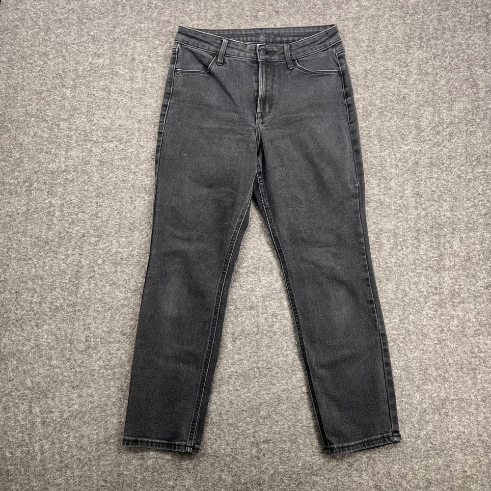 Old Navy Rockstar Super Skinny Jeans Womens 6 Petite Washed Black Stretch Denim